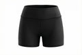 Black gymnastics shorts for training Front View